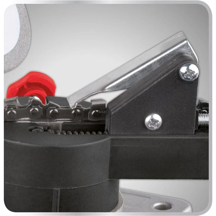 Scheppach Kettenschärfer KS1200 (200W, SchleifscheibeØ 100mm, BohrungsØ 10mm, großer Funkschutz, kompakte Bauweise, robustes Gehäuse, einfach transportierbar) – Bild 2