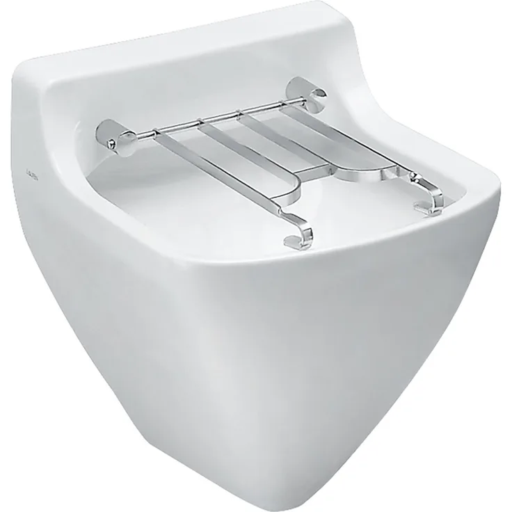 Laufen Bernina Wandausguss B:50,5cmxT:51cm ohne Hahnloch Ablauf innen weiß H8542110000001