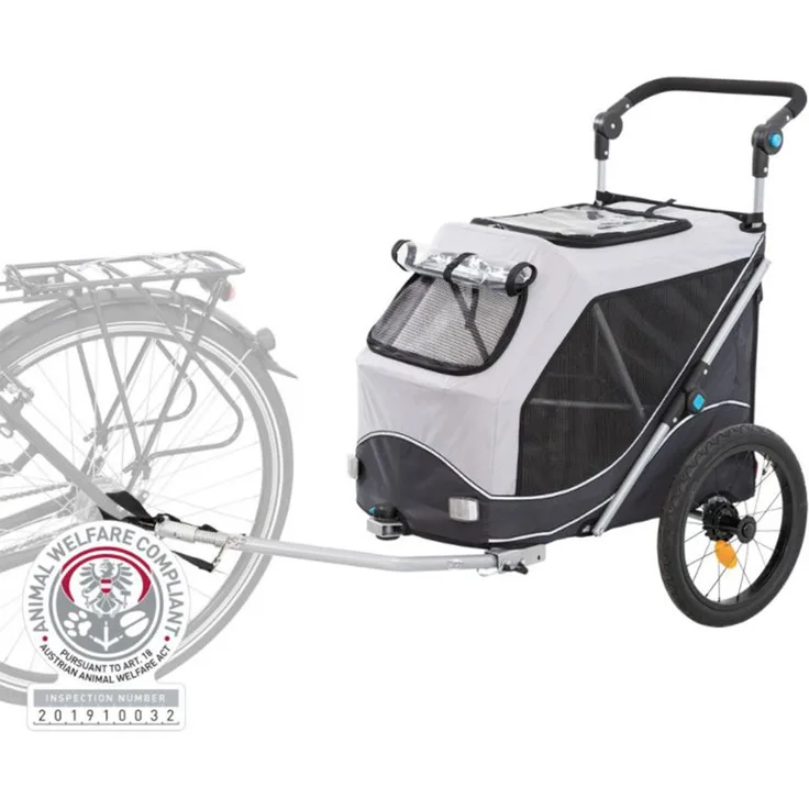 Trixie Fahrrad-Anhänger Gr. M 63 x 95 x 90/132 cm