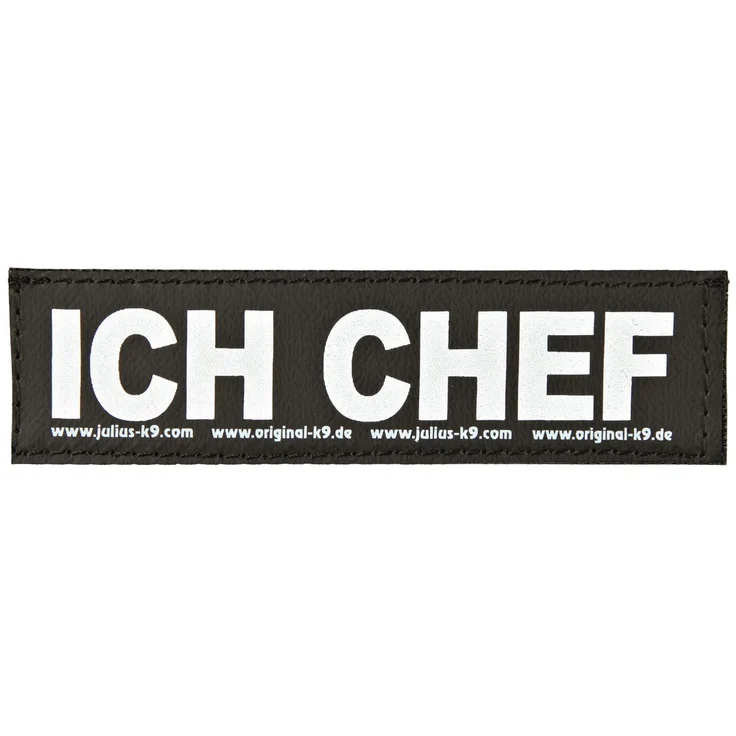 Julius-K9® Klettsticker Größe XS bis L S ICH CHEF – Bild 1