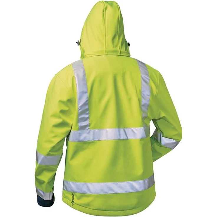 elysee Warnschutz-Softshelljacke LIAM Größe L fluoreszierend gelb-marine – Bild 2