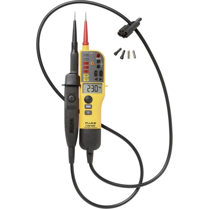 Fluke T130/VDE Zweipoliger Spannungsprüfer CAT III 690 V, CAT IV 600V LED, LCD, Akustik, Vibration – Bild 2