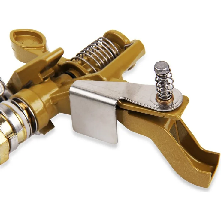 Deuba Sprinkler 2er Set Rasensprenger mit Erdspieß Bewässerungsweite 26m 360° Sprühaufsatz inkl. Kupplungsstecker Kreisregner – Bild 5