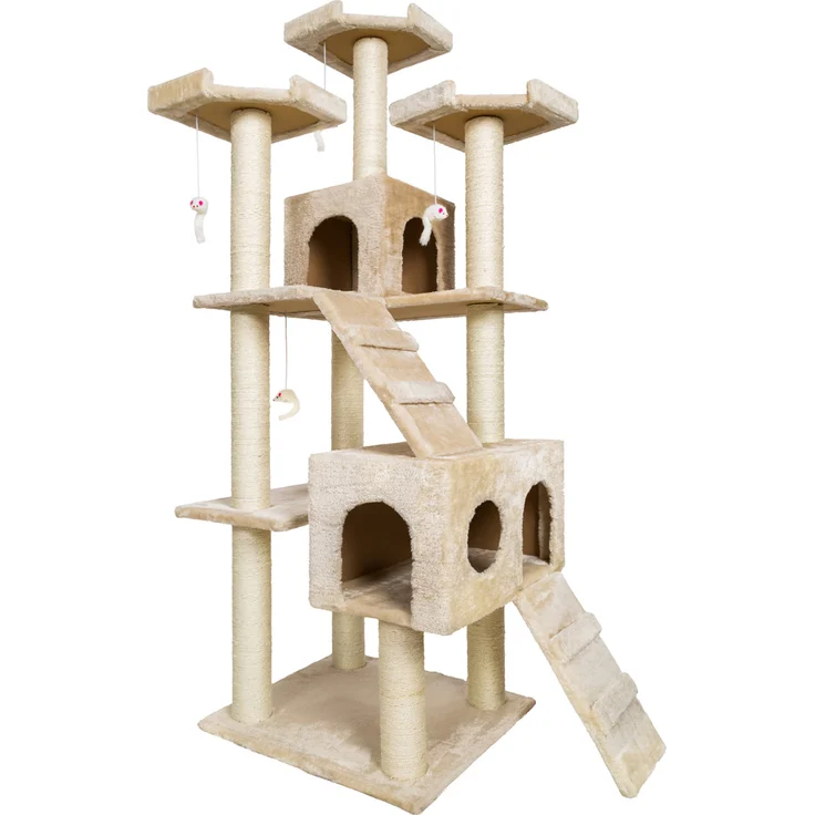 tectake Kratzbaum Knuti 186cm - beige – Bild 9