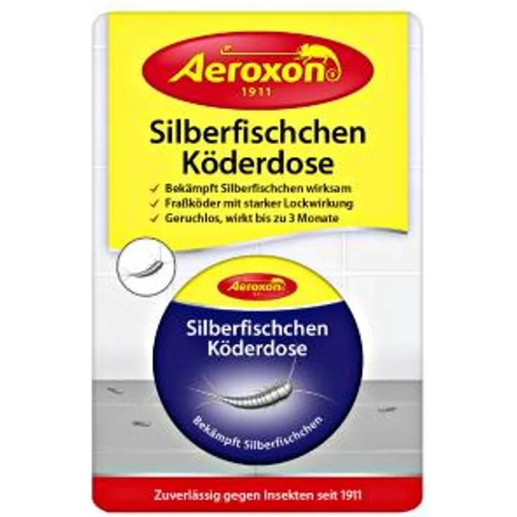 Aeroxon 2x Silberfischchen Köderdose Köderbox °gb
