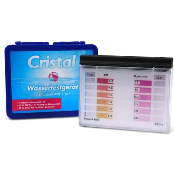 Cristal Wassertestgerät Sauerstoff + pH-Wert – Bild 3