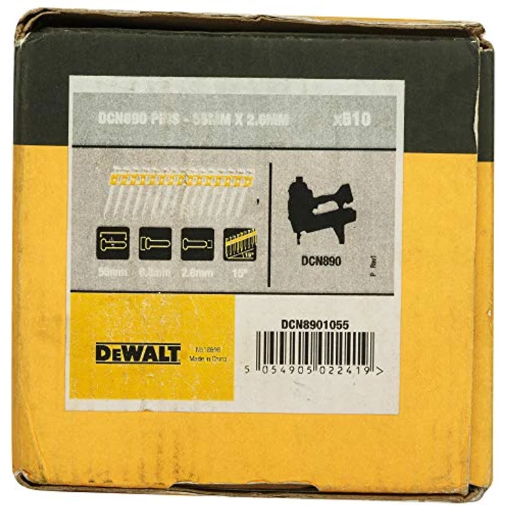 DeWALT Nägel für Beton und Gipskarton 15 - 55mm, verzinkt Betonnagler DCN890, 2,6 mm Durchmesser Größe:55 mm – Bild 4