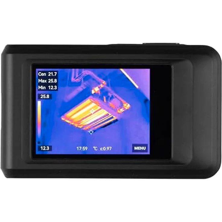 Testboy TV 296, Wärmebildkamera mit 3,5 Zoll Farb-Display, 256x192 Bildpunkten, -20 bis +400°C, 16 GB Speicher, Bluetooth und WiFi – Bild 2