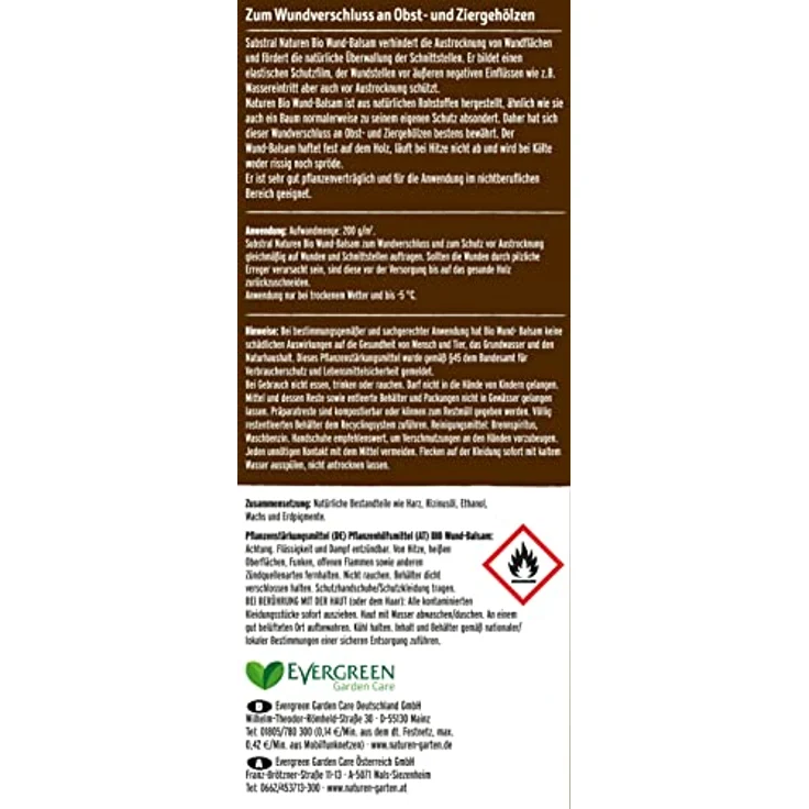 Substral Naturen Bio Wundbalsam, Wundverschlussmittel , das elastische Baumpflaster nach dem Baumschnitt, 150 g – Bild 2