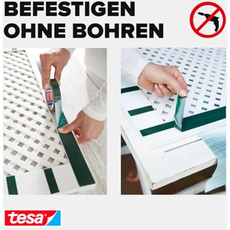 tesa Powerbond Outdoor (Doppelseitiges Montageband für den Außenbereich, Wasserfestes, starkes, UV,beständiges Klebeband, 5 m x 19 mm) - Preisvergleich – Bild 4