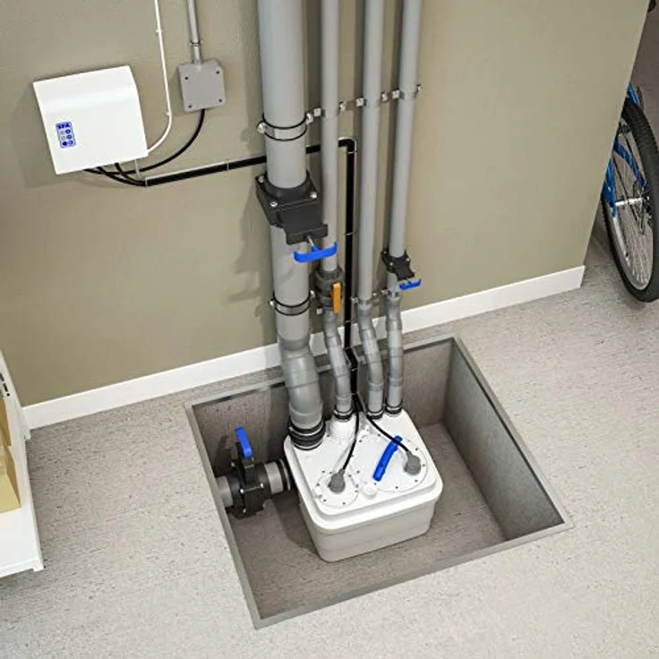 SFA SaniCubic 1 WP, Abwasser-Hebeanlage mit 12 m³/h Förderleistung, IP68 Schutz, Schneidwerk und externem Steuerterminal – Bild 3