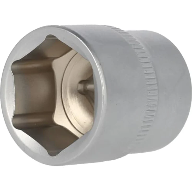 Brilliant Tools Sechskant-Stecknuss BT021816, 22 mm, 3/8" Innenvierkant-Antrieb aus Chrom-Vanadium-Stahl, matt verchromt – Bild 1