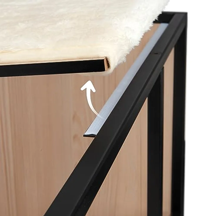 Catit Vesper Patio, Katzenmöbel, Klein mit geradlinigem Design und Memory-Foam-Kissen, Holzoptik - Preisvergleich – Bild 3