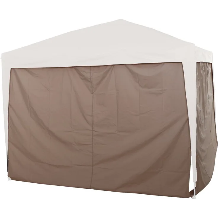 GAUTZSCH Pavillonseitenteil taupe, 100% Polyester, 300x260 cm, ideal für Pavillon-Zubehör