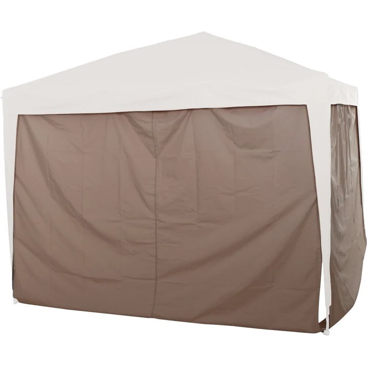 GAUTZSCH Pavillonseitenteil taupe, 100% Polyester, 300x260 cm, ideal für Pavillon-Zubehör