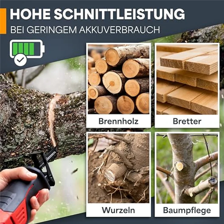 BAURIX® [LONG LIFE] Säbelsägeblätter, 5 Stück, 240 mm, 5 TPI, für Grobholz, Nassholz und lebendes Holz, extrem robust und langlebig – Bild 2