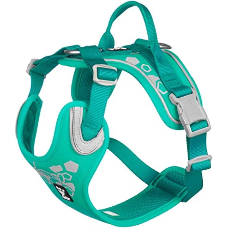 Hurtta Weekend Warrior Hundegeschirr für mittelgroße Hunde, Pfauen-Türkis, 60-80 cm – Bild 1