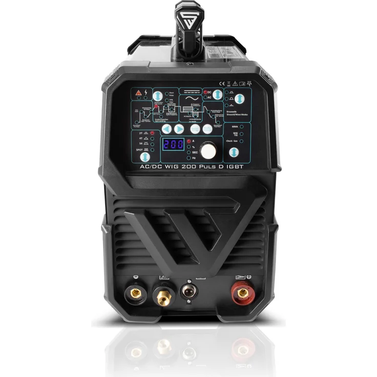 STAHLWERK Schweißgerät AC/DC WIG 200 Puls D IGBT Vollausstattung / digitales Schweißgerät mit 200 Ampere WIG & MMA, Job-Speicher, Alu & Dünnblech geeignet – Bild 3