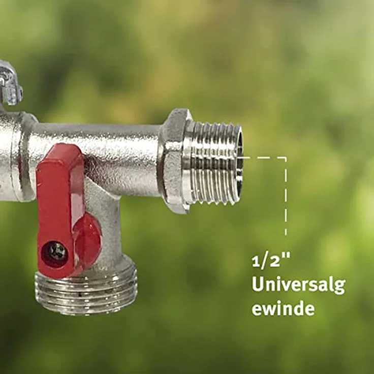 Aqua Control G6354 Premium-Gartenwasserhahn mit Doppeltem Ausgang 1/2" – 3/4" – Bild 5
