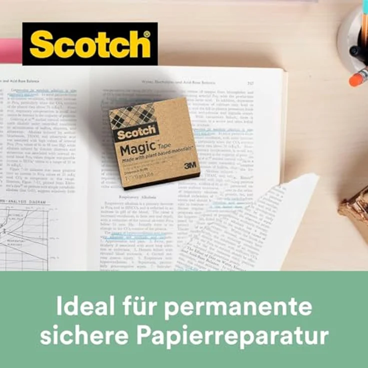 Scotch 900C38G3 Tischabroller, inklusive 3 Rollen Magic Klebeband, 19 mm x 33 m, schwarz - Preisvergleich – Bild 9