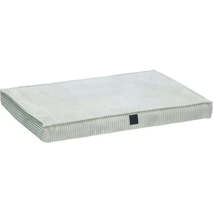 Designed By Lotte Tierkissen Orthopädisches Hundekissen Ribbed hellgrau mit Memory-Schaum und wasserabweisendem Bezug