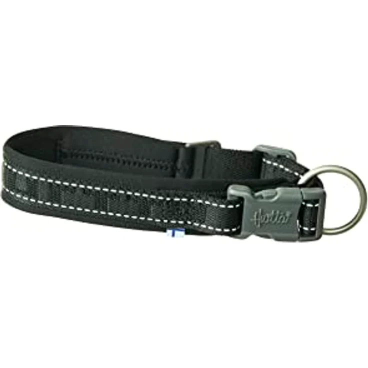 HURTTA Hunde-Halsband Casual Halsband mit 3M-Reflektoren, Schwarz – Bild 1