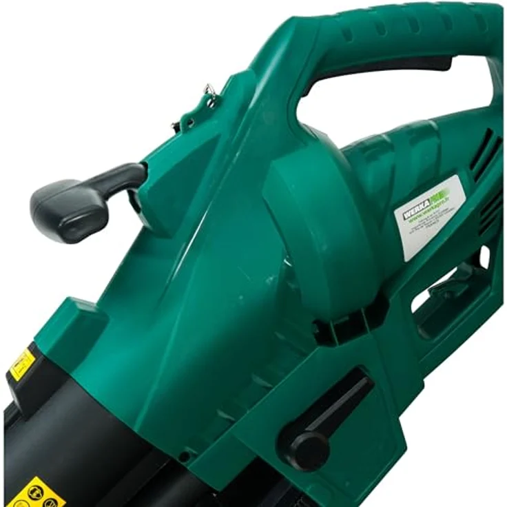 WerkaPro 10388 Laubsauger Häcksler 3000 W Auffangsack 35 l Zentralisierte Steuerung Grün Häckselfunktion 3000 Watt – Bild 4