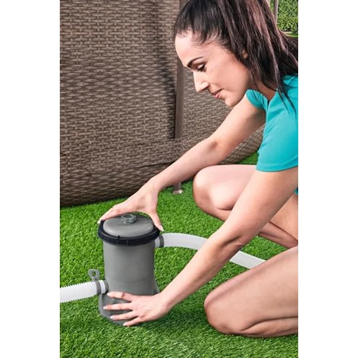 Bestway Flowclear Poolpumpe 2006L/h, Filtertyp II mit Zubehör zur Wasserreinigung – Bild 12