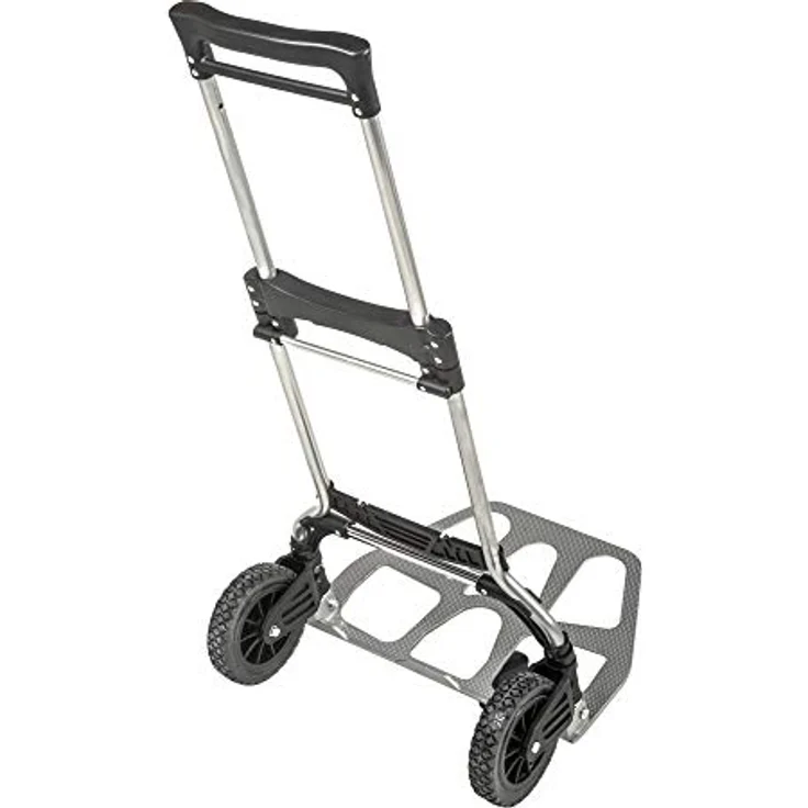 STIER Sackkarre klappbar, Aluminium Transportkarre, Belastbarkeit bis 120kg, Stapelkarre zum Transportieren, Treppenstufen-geeignet, Getränkekisten- und Paket-Transport - Preisvergleich – Bild 2