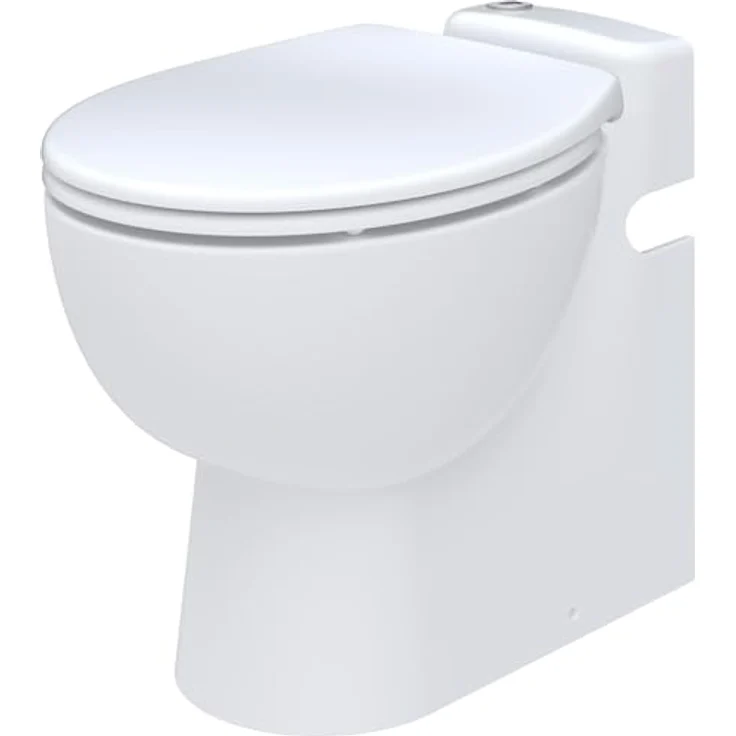 SFA Sanicompact Pro, Wand-WC mit integrierter Abwasserhebeanlage, Doppelspülsystem Eco+, antibakterieller WC-Sitz, 550 W, 51 dB, 36,8 x 55,5 x 49 cm – Bild 1
