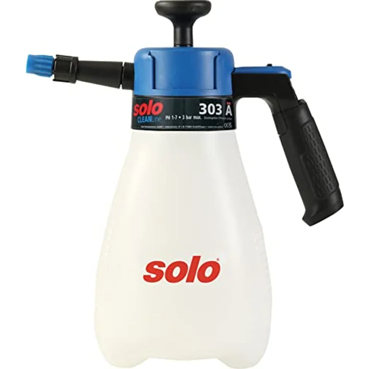 Solo 303 A Drucksprüher Made in Germany, Weiß - 1,25 Liter Füllvolumen, Große Kolbenpumpe, 3 bar Spritzdruck – Bild 1