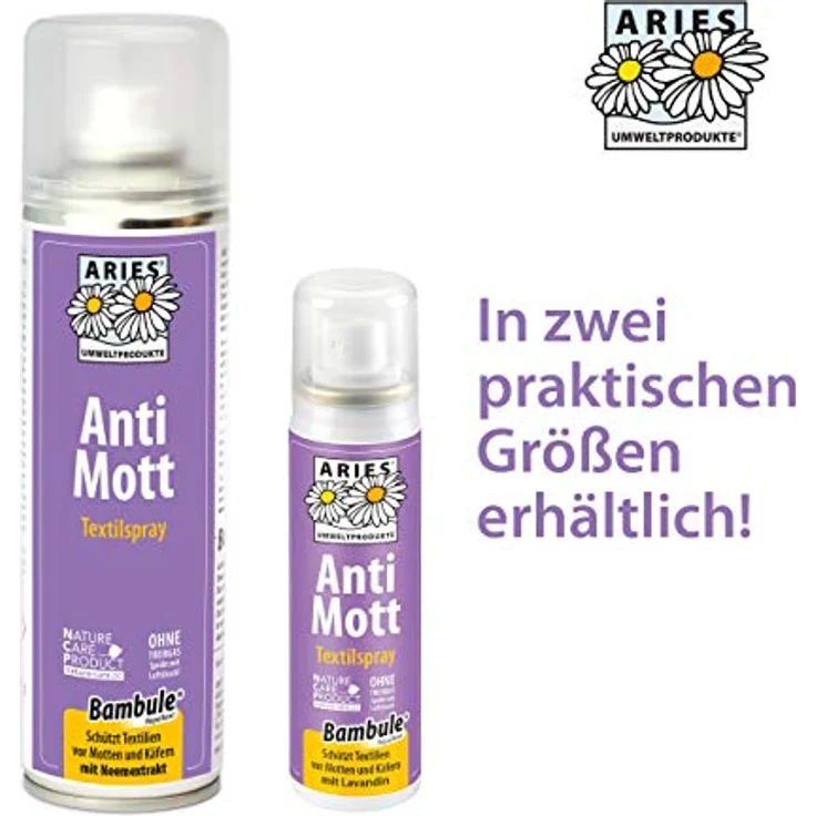Aries Anti Mott- Mottenschutz, Spray gegen Motten, Textilspray 200ml – Bild 5