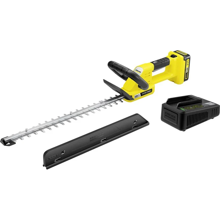 Kärcher HGE 3-18 Battery Set, Akku-Heckenschere mit 18V Li-Ion Akku, 500mm Schnittlänge, integrierte Sägefunktion, inkl. Ladegerät