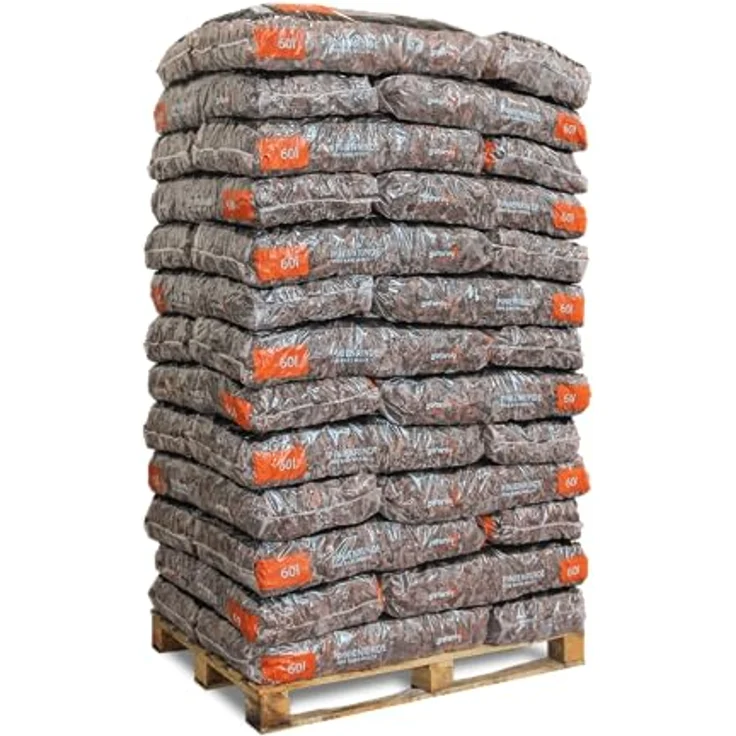 GALAMIO Pinienrinde Mittel 15-25mm, 60l x 39 Sack, dekorativer Rindenmulch für Pflanzen und Garten, umweltfreundlich, effektiver Unkrautschutz, langlebig und pflegeleicht – Bild 2