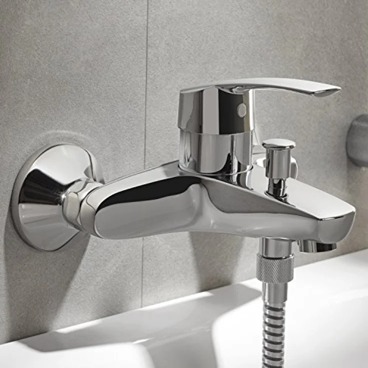 Grohe Eurosmart Einhand-Wannenbatterie, mit integriertem Temperaturbegrenzer und Grohe SilkMove Kartusche, chrom – Bild 3