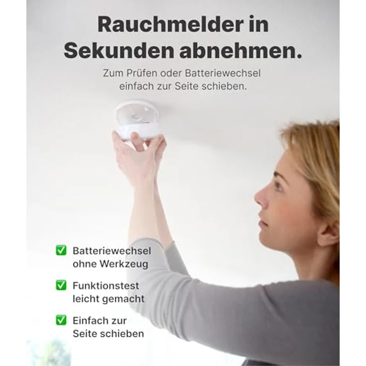 Nemaxx 5X Nemaxx NX1 Quickfix Magnet für Rauchmelder, Funkrauchmelder, Rauchmelder - Top Qualität - Extra stark – Bild 7