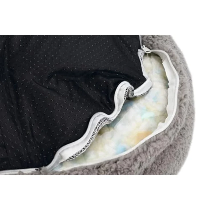 Beeztees Tierbett Jaxx Orthopädisches Hundebett grau 50 x 50 x 20 cm, Gelenkschonend und entspannend – Bild 4