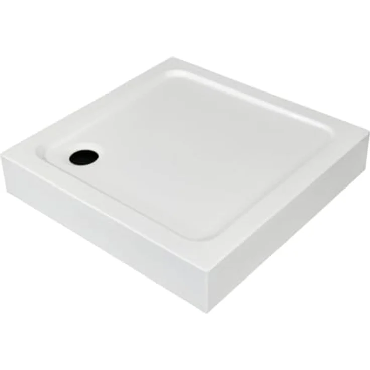 Aloni Duschwanne TK813, quadratisch, 80x80x15 cm, Weiß – Bild 2