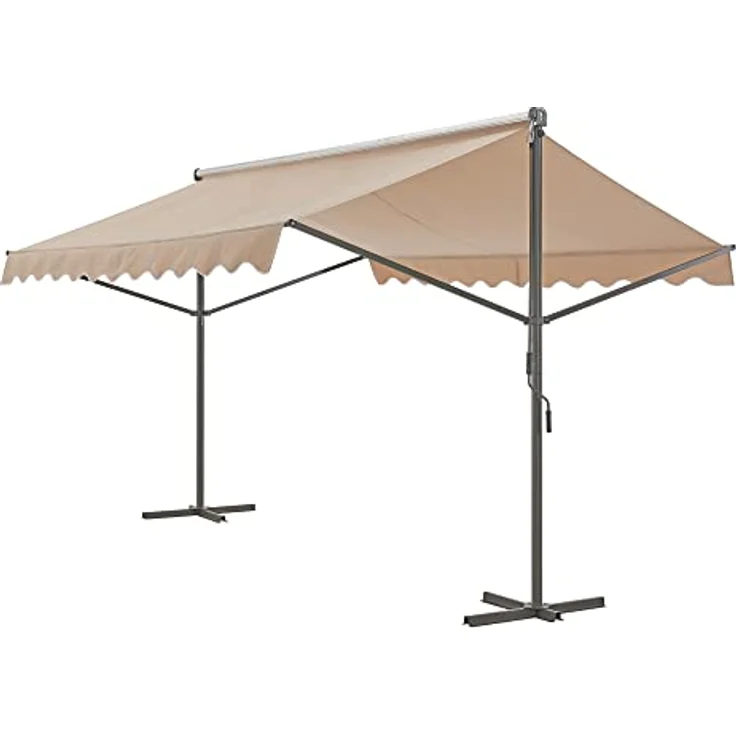 Standmarkise Selenizza freistehend 400x300x260cm Sandfarben (pro.tec) – Bild 1