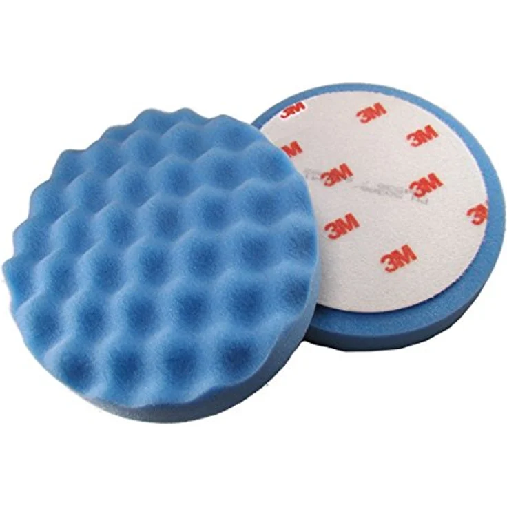 2x 3M 50388 Ultrafine SE Anti-Hologramm Polierschwamm blau Durchmesser 150mm – Bild 3