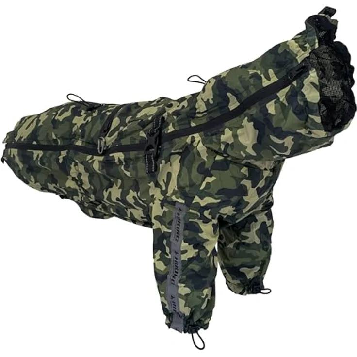 Croci Hiking Regenmantel für Hunde, Camouflage, Größe 25 cm, wasserdicht und tragbar