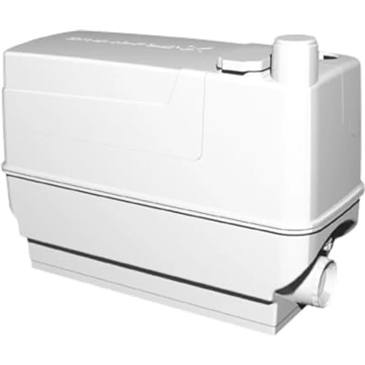 Grundfos Sololift2 C-3, Schmutzwasserpumpe mit integriertem Rückschlagventil, 5,7 l Tankvolumen, max. Förderhöhe 5,95 m, flexibler Druckanschluss – Bild 1