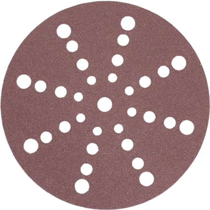 STIER Schleifscheiben Holz D150 / P120 / 16-Loch / 25 Stk., Exzenterschleifpapier, 150mm, made in Germany, 25 Stk. – Bild 1