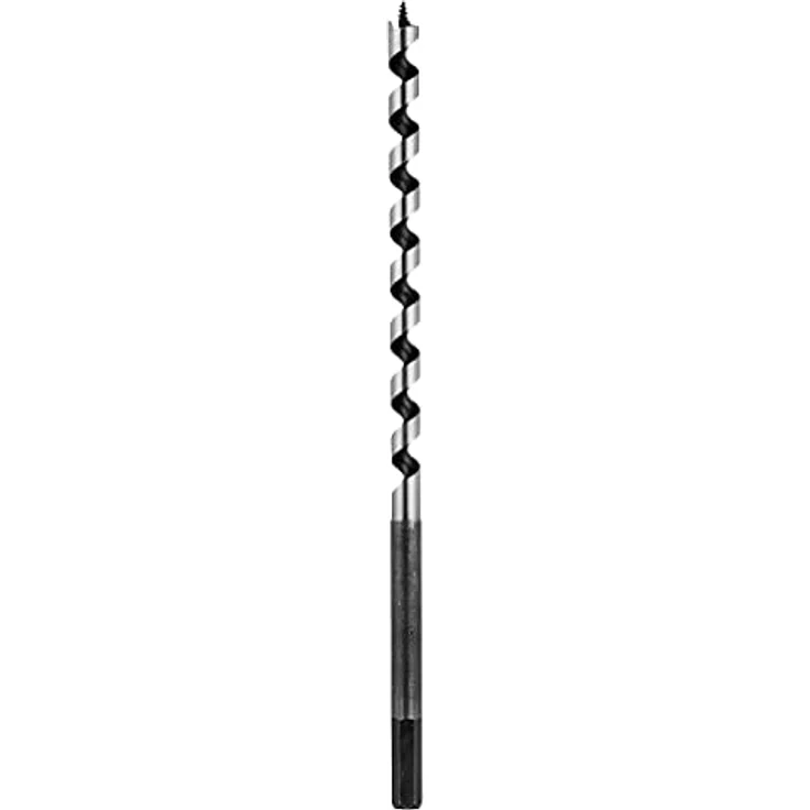 kwb Schlangenbohrer 6 mm, CV-Stahl, Gesamtlänge 235 mm, präzisionsgeschliffen, schwarz, für präzise Bohrungen in Holz – Bild 1