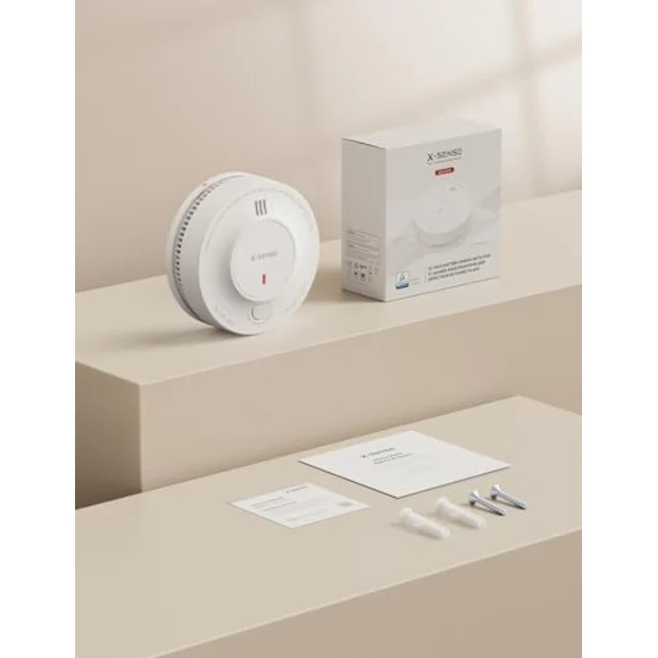 X-SENSE SD2J0AX Rauchmelder, mit 10-Jahres-Batterie und Batteriewarnung, fotoelektrischer Sensor – Bild 9