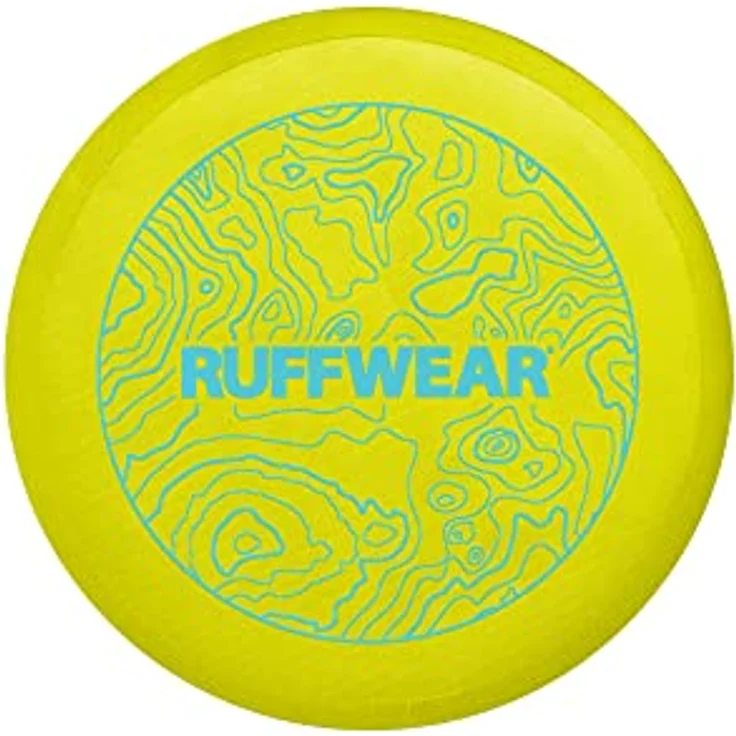 Ruffwear Camp Flyer Toy, Hundespielzeug aus Naturkautschuk, 22 cm, Lichen Green – Bild 2