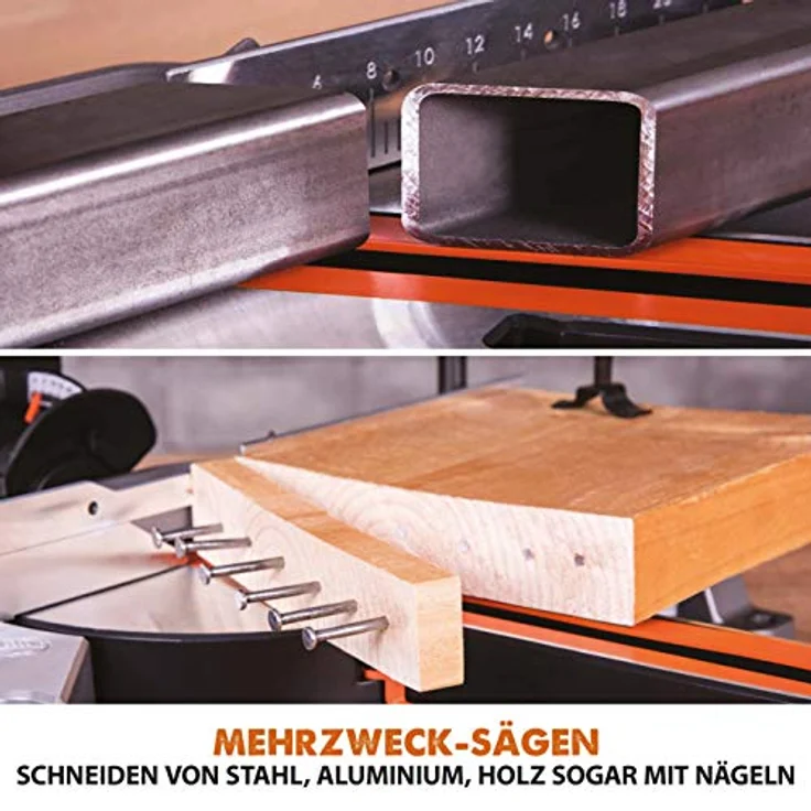 Evolution Power Tools - R210SMS-300+ Mehrzweck-Gleit-Gehrungssäge mit Plus Pack, 210 mm (230 V) – Bild 6