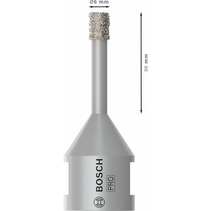 Bosch Professional PRO Ceramic dry Bohrkrone, Ø, für Winkelschleifer, hohe Lebensdauer, Diamantbesatz – Bild 3