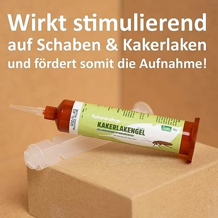 Futura-Shop Schabengel 30 g – Ködergel zur Bekämpfung von Schaben und Kakerlaken – Kakerlakengel mit starkem Lockstoff & schneller Wirksamkeit – effektives Mittel gegen Schaben Aller Art – Bild 4