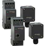 Oktaplex motion Dämmerungsschalter 2er Set Edi Dämmerungssensor mit externe Sonde, für Hutschiene EN50022 TH35 35mm, Anthrazit